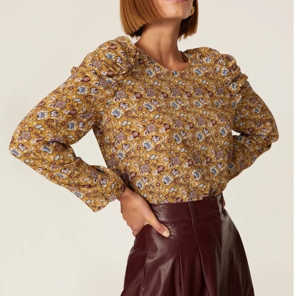 Rebecca Minkoff Tops - Rebecca Minkoff
Carrie Puff Shoulder Top Sz XS
